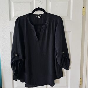 Women's Maurice's XL black dressy blouse